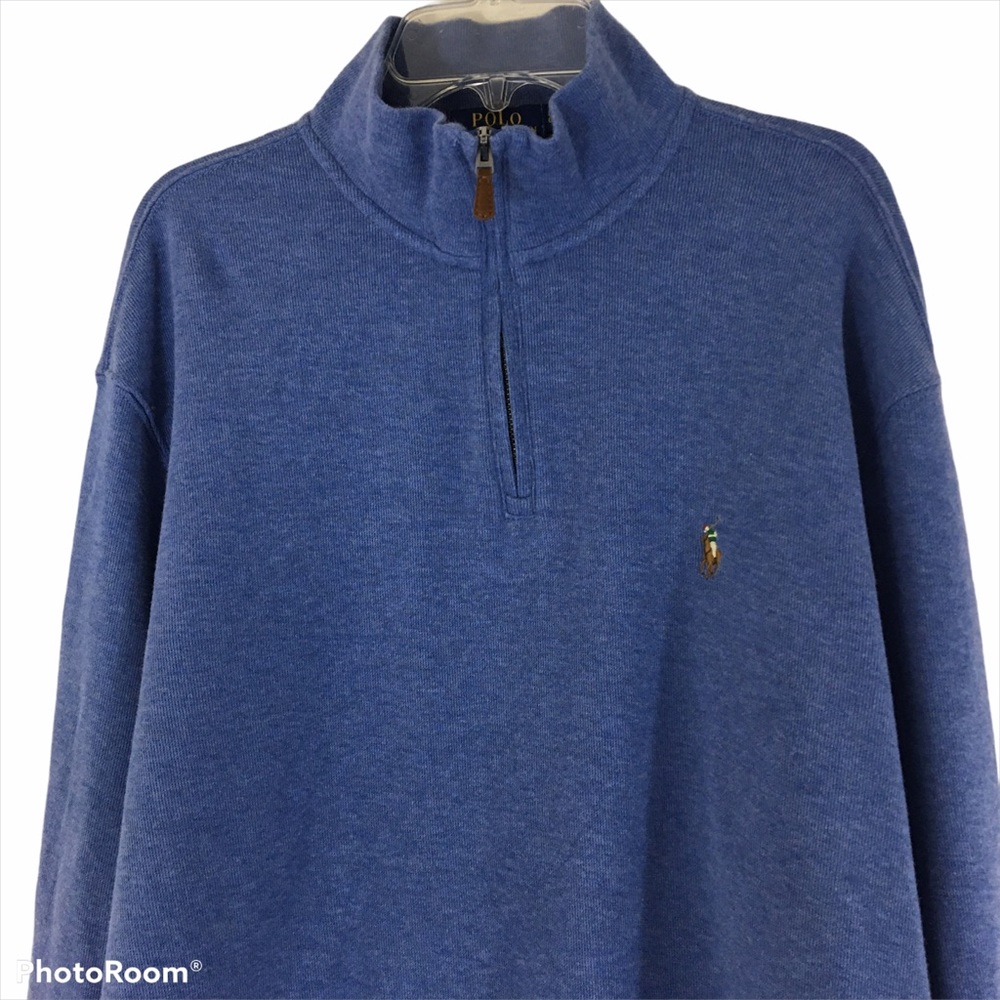 Ralph Lauren Polo Half Zip Estate Rib Top Size Large - Picture 3 of 3